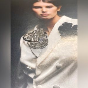 Double ring size #8 in stainless steel